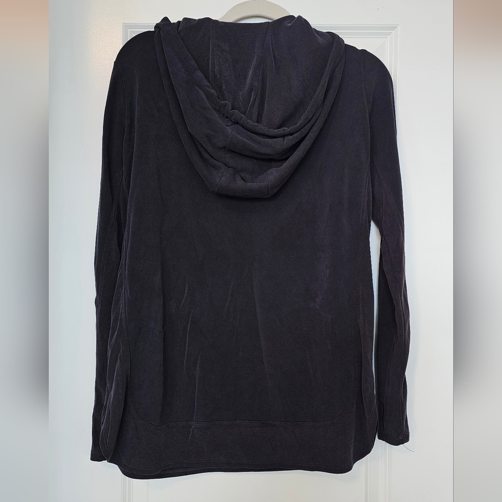 Blanc Noir Hoodie Women's Medium Charcoal Pullover Sweatshirt - Picture 3 of 6